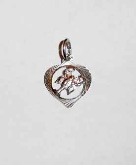 Hangertje Kreeft Sterrenbeeld zilver, Verzenden, Zo goed als nieuw, Kruis of Symbool, Zilver