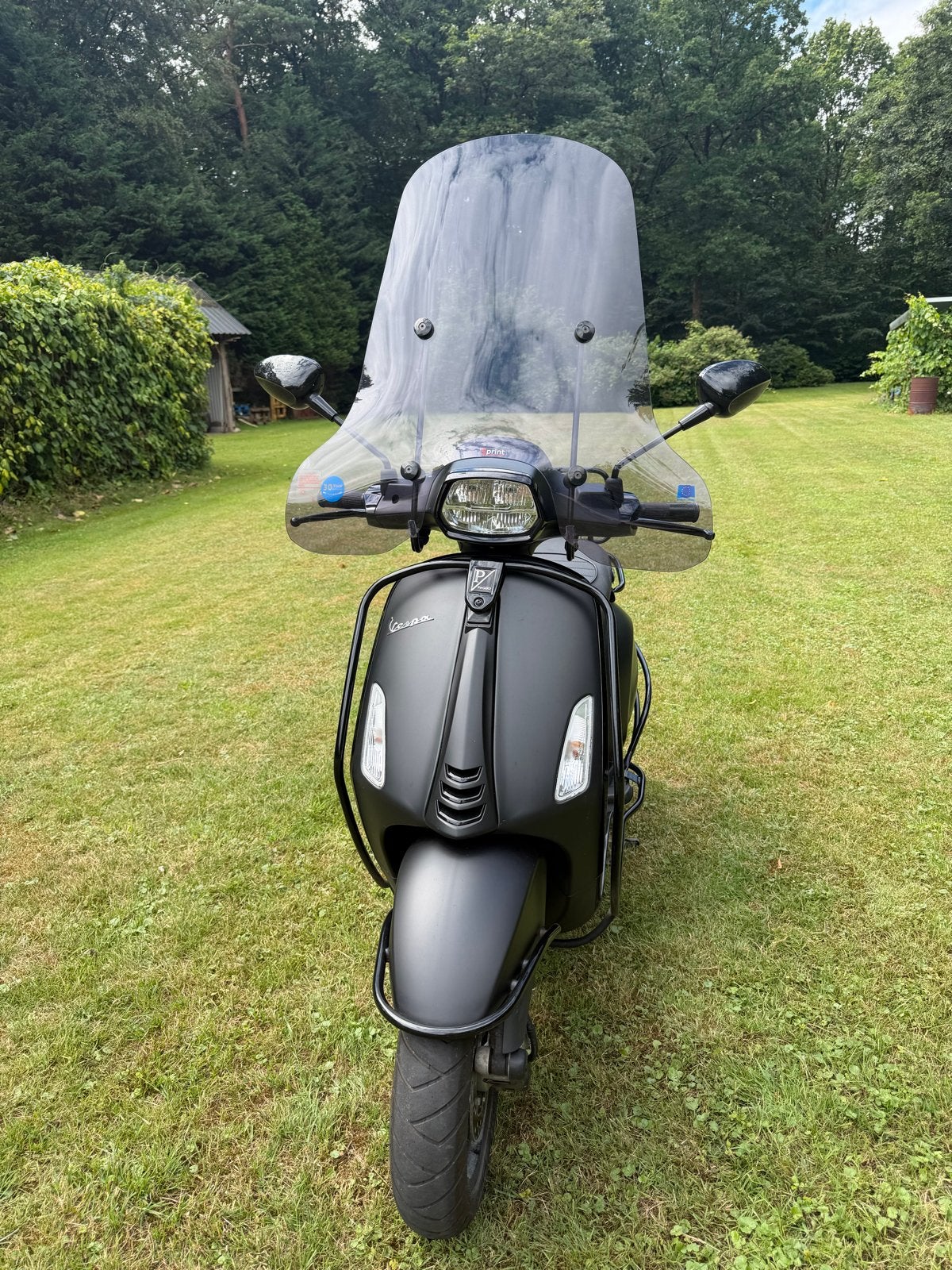 Vespa Sprint 2020 Mat Zwart - Inclusief Accessoires, Fietsen en Brommers, Ophalen, Gebruikt, Overige modellen, Maximaal 45 km/u