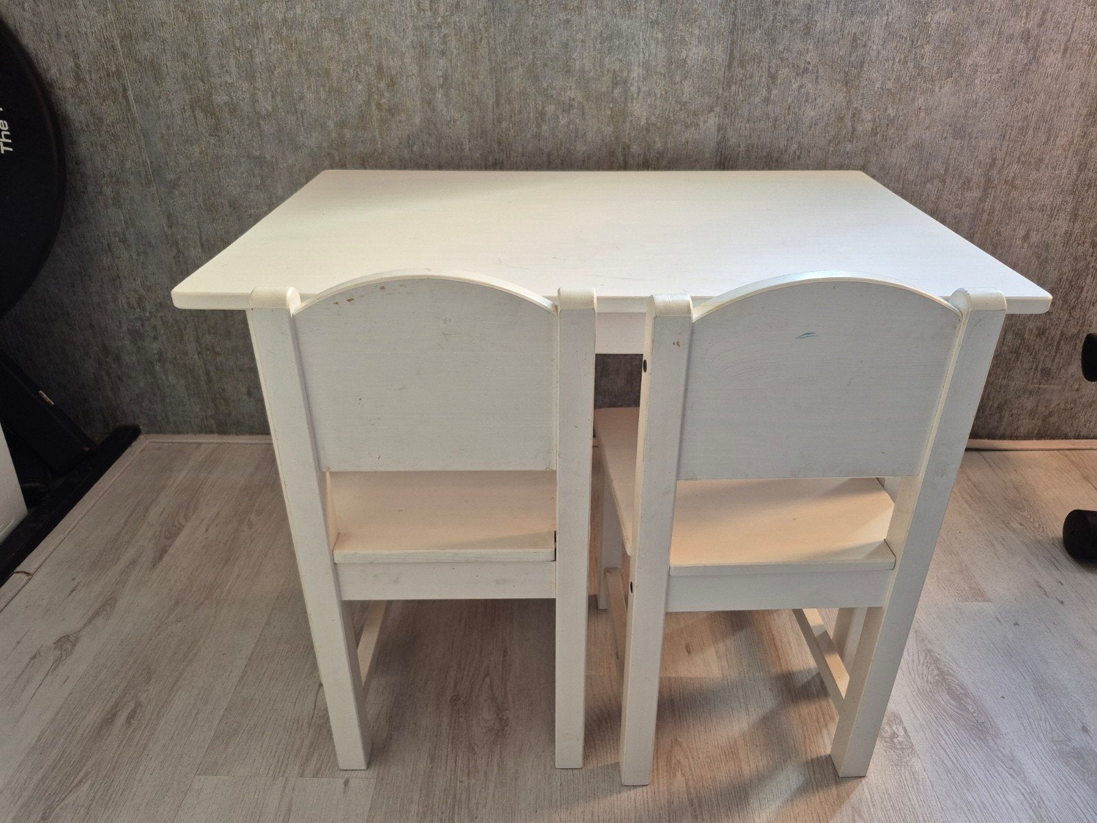 IKEA SUNDVIK kindertafel met 2 stoelen - Wit, Ophalen, Gebruikt, Tafel(s) en Stoel(en)