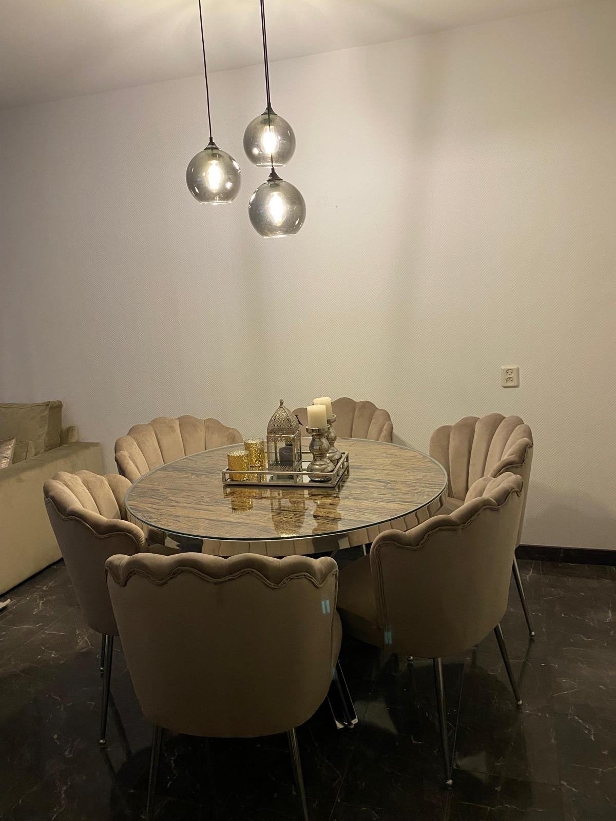 Zes mooie eetkamer stoelen, Ophalen, Overige kleuren, Overige materialen, Zo goed als nieuw