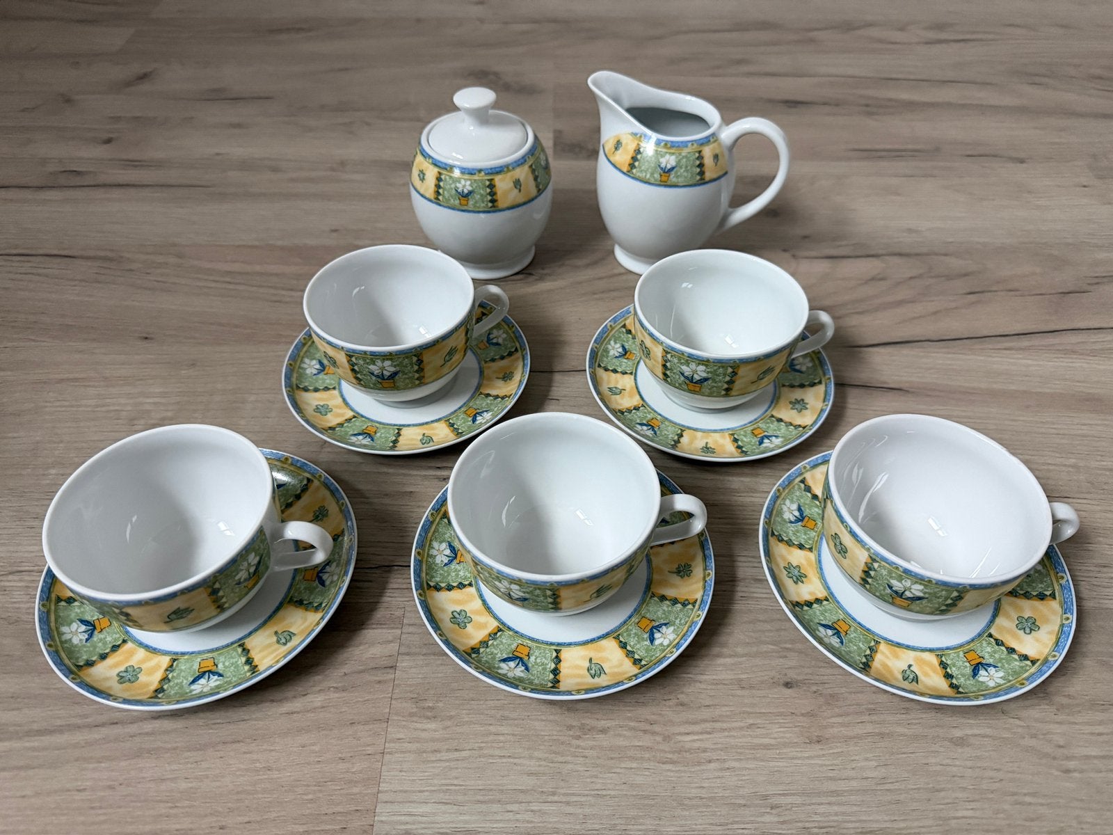 Alt Regensburg bloemdekor 12 delig koffie servies, Ophalen, Nieuw, Porselein, Compleet servies