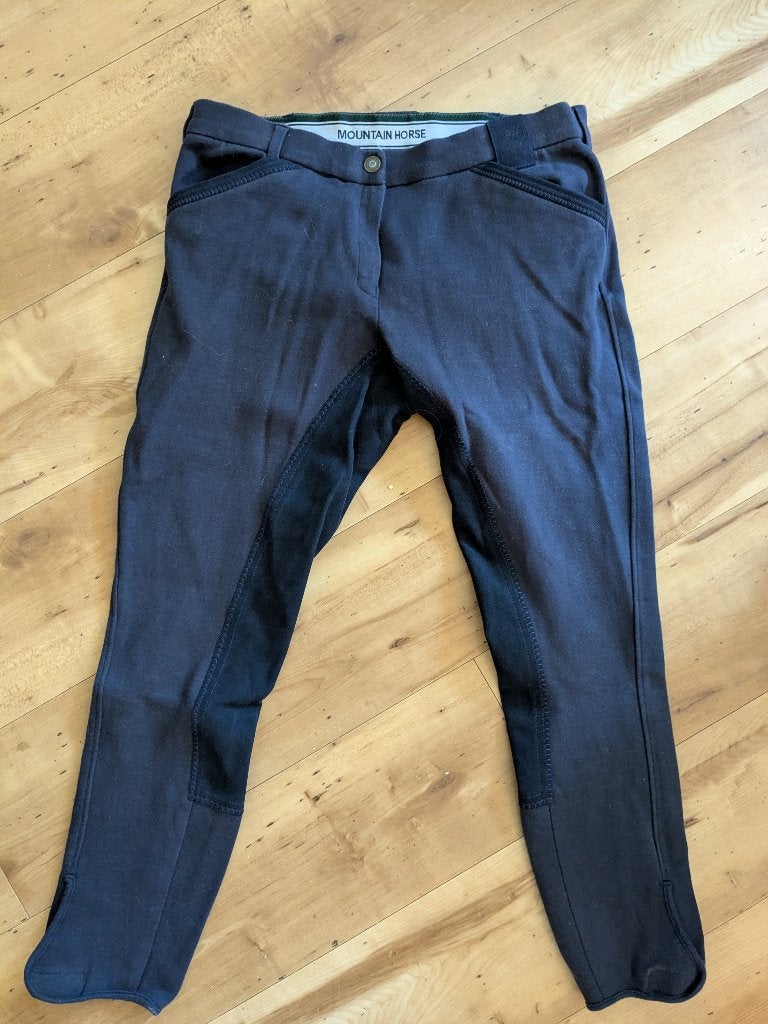paardrijbroek Mountain Horse, maat 44 Allison FS Dark navy, Dieren en Toebehoren, Blauw, L, Met stretch, Overige merken