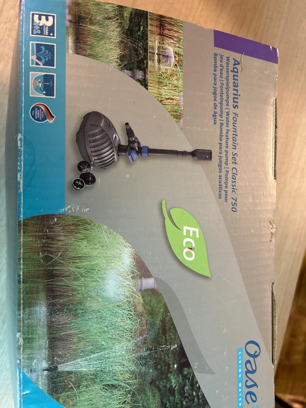 Nieuwe Oase Aquarius Fountain Set Classic 750 vijverpomp, Oase bv, Vijverpomp, Info.nl@oaselivingwater.com, Nieuw