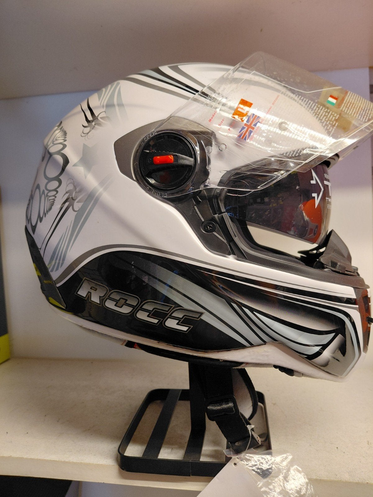 Nieuwe ROCC helm met zonnevizier maat L.  Met verhaal, Nieuw met kaartje, Kinderen, Ophalen of Verzenden, Integraalhelm