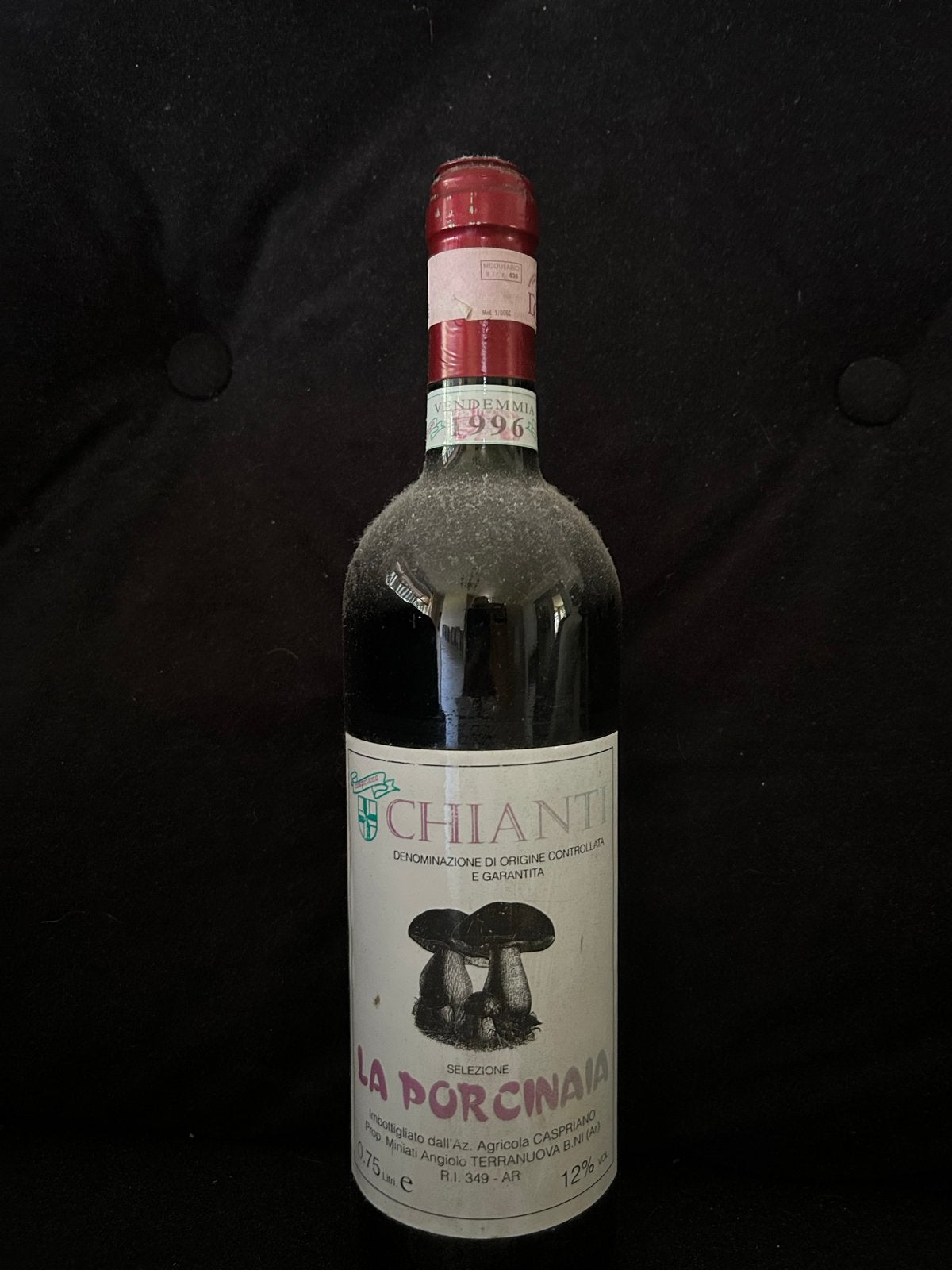 Chianti La Porcinaia 1996 - Bewaarcadeau 30 jaar oud!, Verzamelen, Ophalen of Verzenden, Gebruikt, Italië, Rode wijn