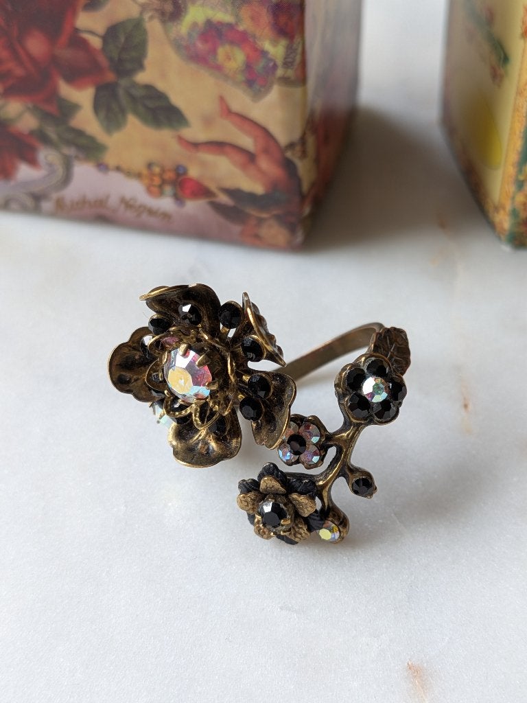 Vintage Michal Negrin gesigneerde verstelbare ring, Ophalen of Verzenden, Overige materialen, Ring