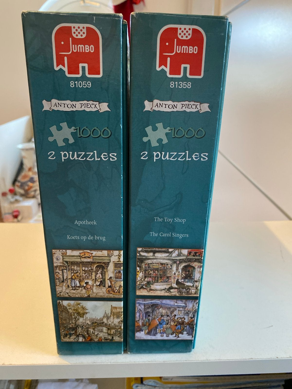 Jumbo Anton Pieck Puzzels - prijs 4 x 1000 stukjes prijs, Ophalen, Meer dan 50 stukjes, Gebruikt, 6 jaar of ouder