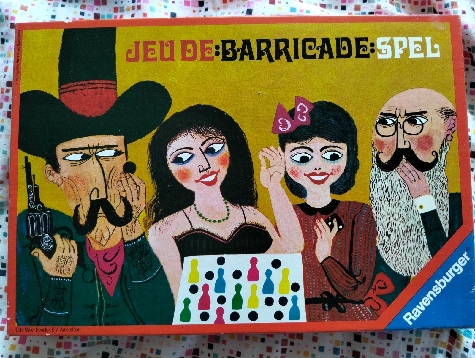 Vintage Ravensburger Jeu de Barricade: Spel - Bordspel, Drie of vier spelers, Ophalen of Verzenden, Gebruikt, Ravensburger