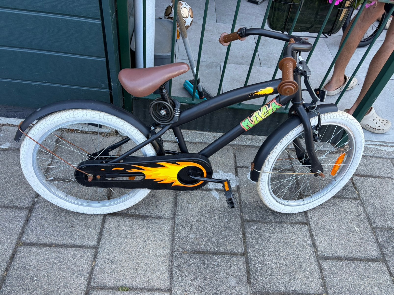 Kinderfiets 18 inch, Fietsen en Brommers, Fietsen | Crossfietsen en BMX, Ophalen, Zo goed als nieuw, Staal, 16 tot 20 inch