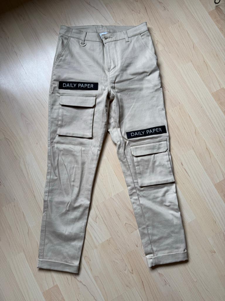 Daily Paper Cargo Broek Cargo Beige Maat M, Ophalen of Verzenden, Zo goed als nieuw, Maat 48/50 (M), Beige