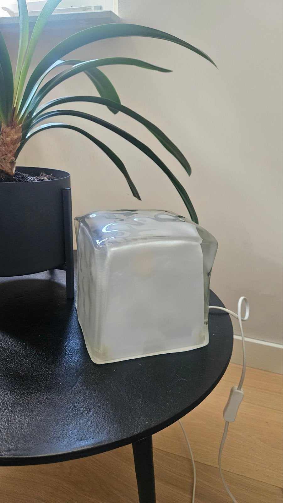 IKEA Iviken 'Ice Cube' Lamp - Vintage Design jaren '90, Ophalen, Met schakelaar, Vintage, E14 (klein)