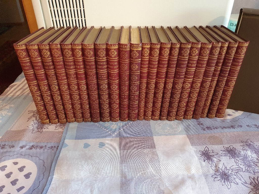 Decoratieve 22-delige set: De Werken van Vondel (ca. 1890), Antiek en Kunst, Ophalen of Verzenden, Diverse auteurs