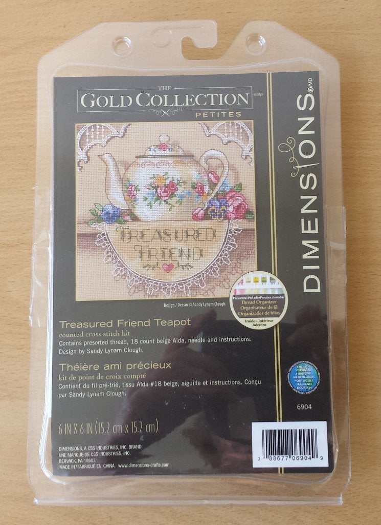Treasured Friends Teapot Pakket - Dimensions Gold Collection, Hobby en Vrije tijd, Borduren en Borduurmachines, Dimensions, Ophalen of Verzenden