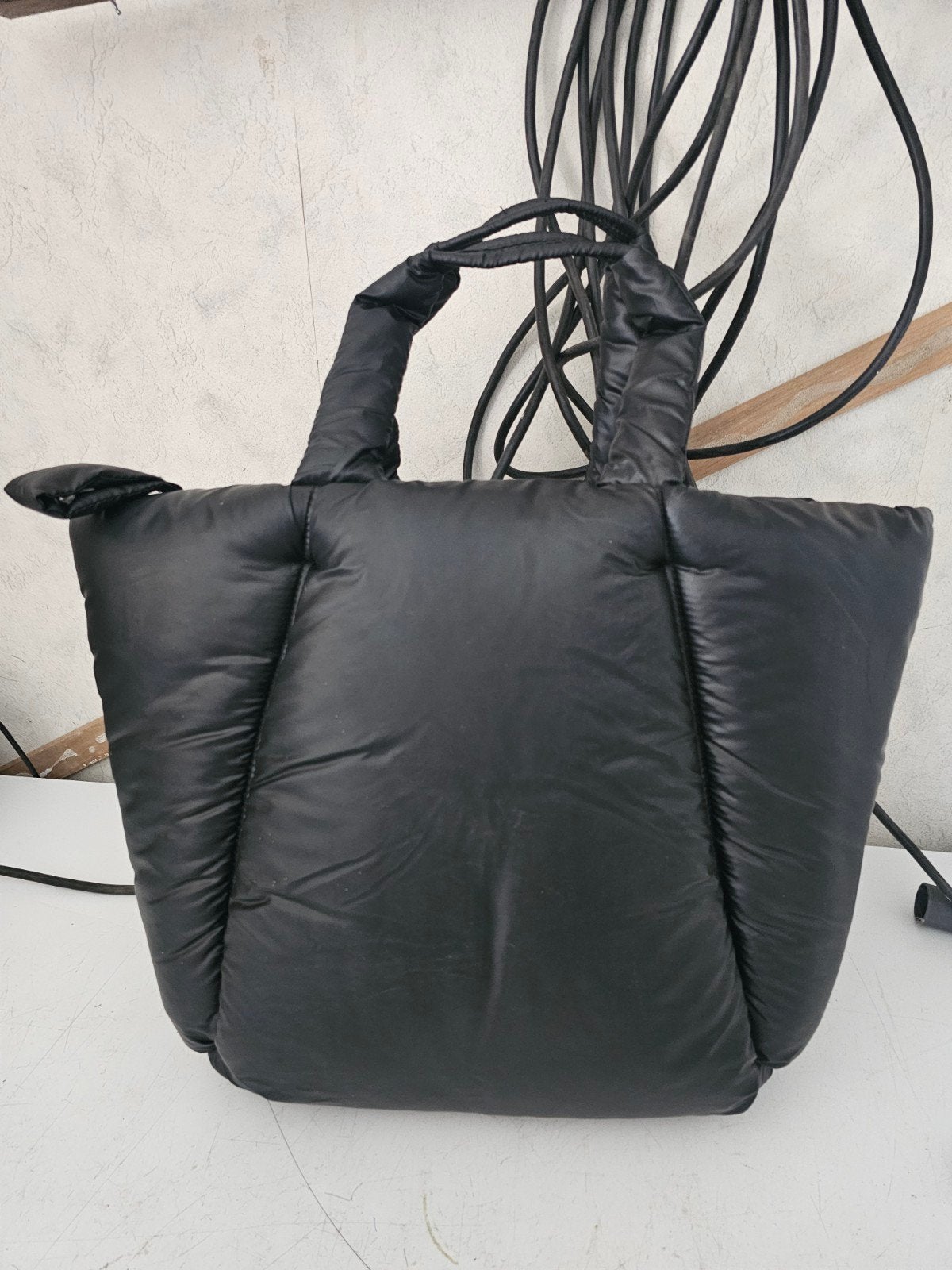 Nieuwe Zara Puffer Tas - Zwart, Ophalen of Verzenden