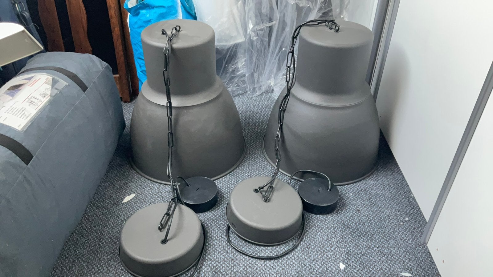 2 Hektar hanglampen Ikea, Ophalen, Gebruikt, E27 (groot), Metaal