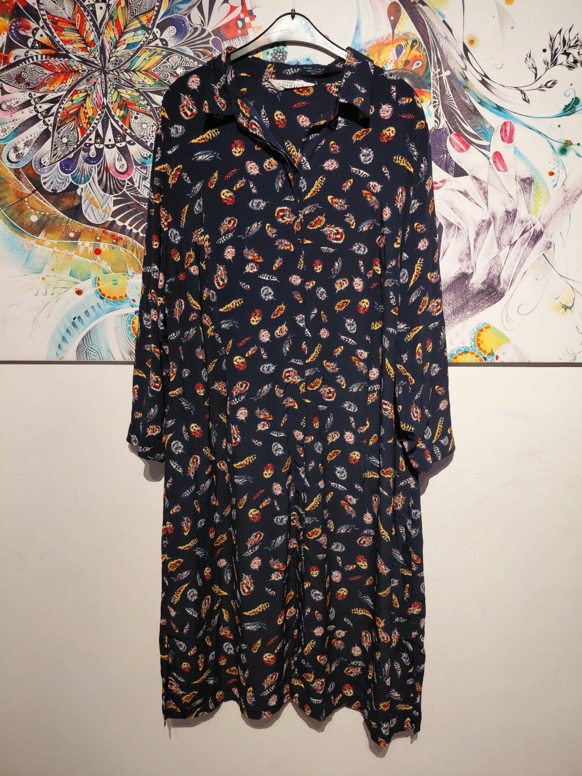 Prachtige lange jurk van Studio Untold maat 54/56, Meerkleurig, Maat 46/48 (XL) of groter, Zo goed als nieuw, Onder de knie