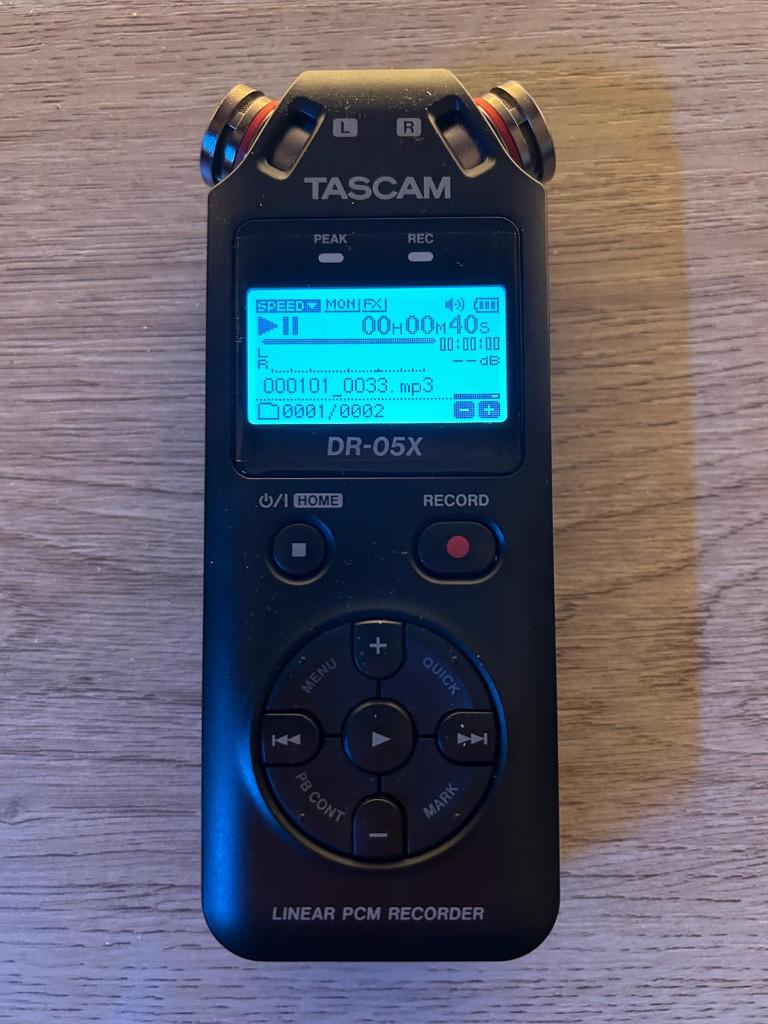 Tasqam DR-05X, Ophalen of Verzenden, Zo goed als nieuw, Audio