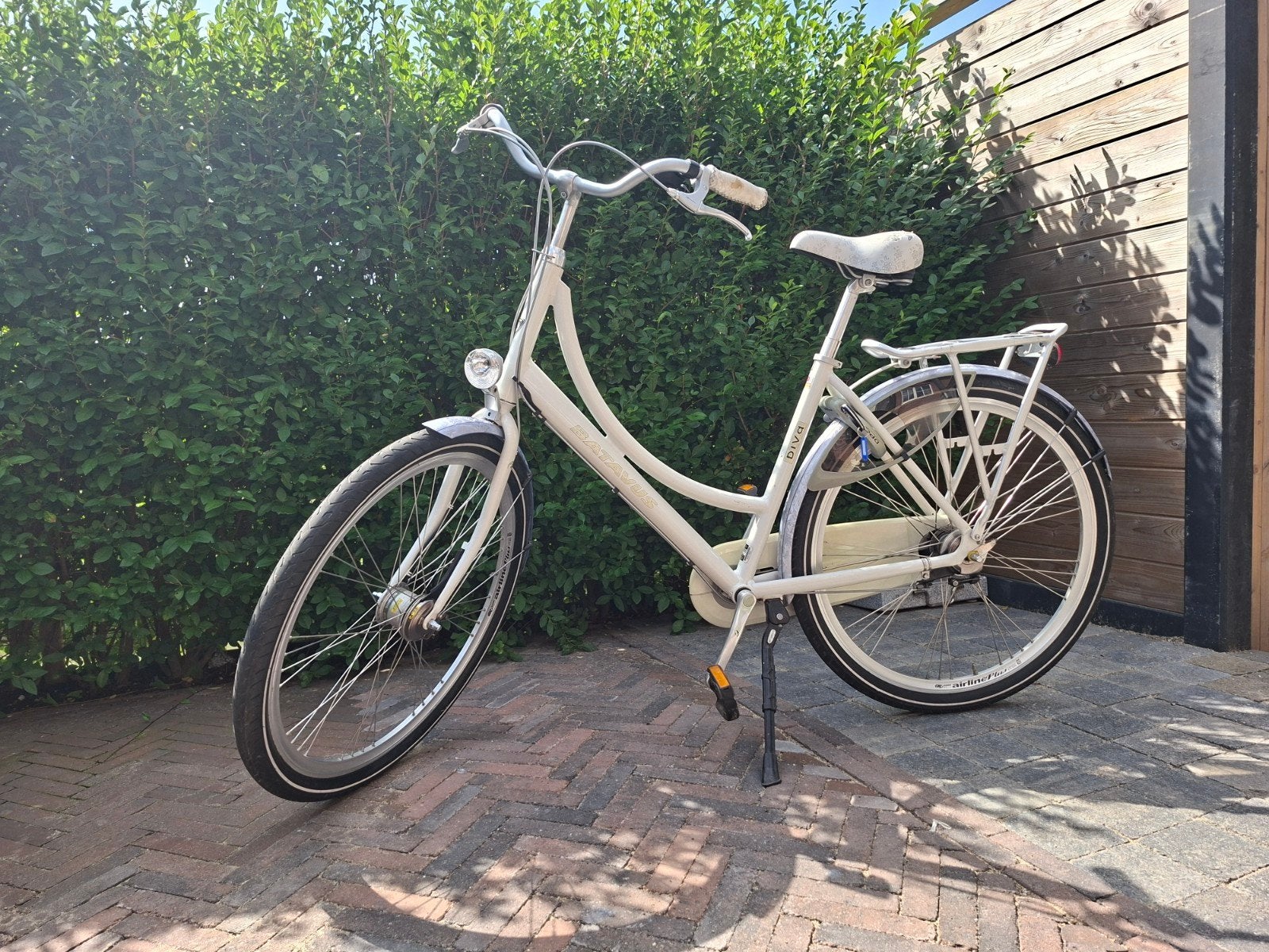 Batavus Diva damesfiets, wit, 28 inch, framehoogte 50 cm, Fietsen en Brommers, Fietsen | Dames | Damesfietsen, Ophalen, Gebruikt