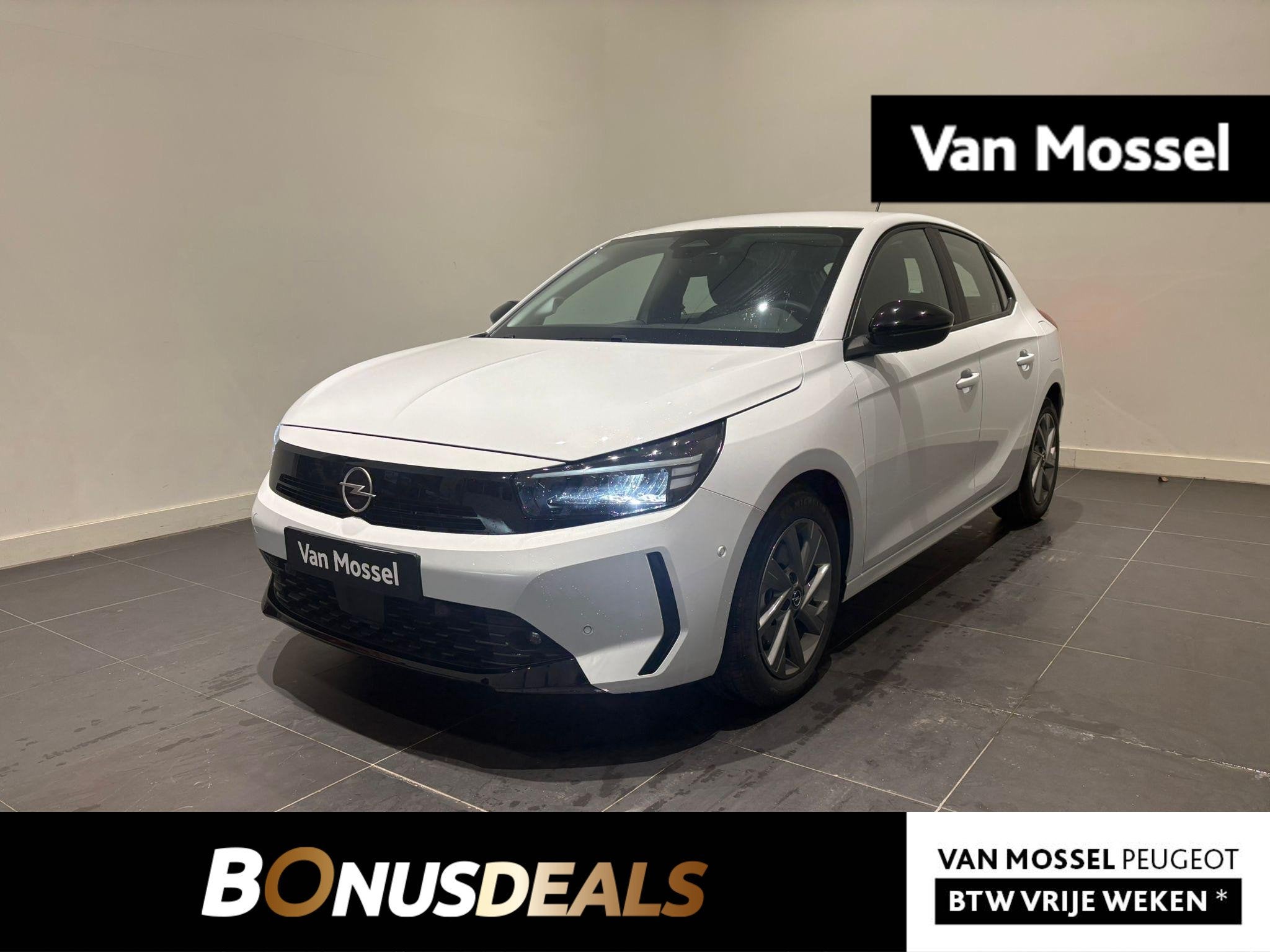 Opel Corsa 1.2 Turbo Business Edition | APPLE CARPLAY & ANDR, Auto's, Stof, Gebruikt, Wit, 3 cilinders