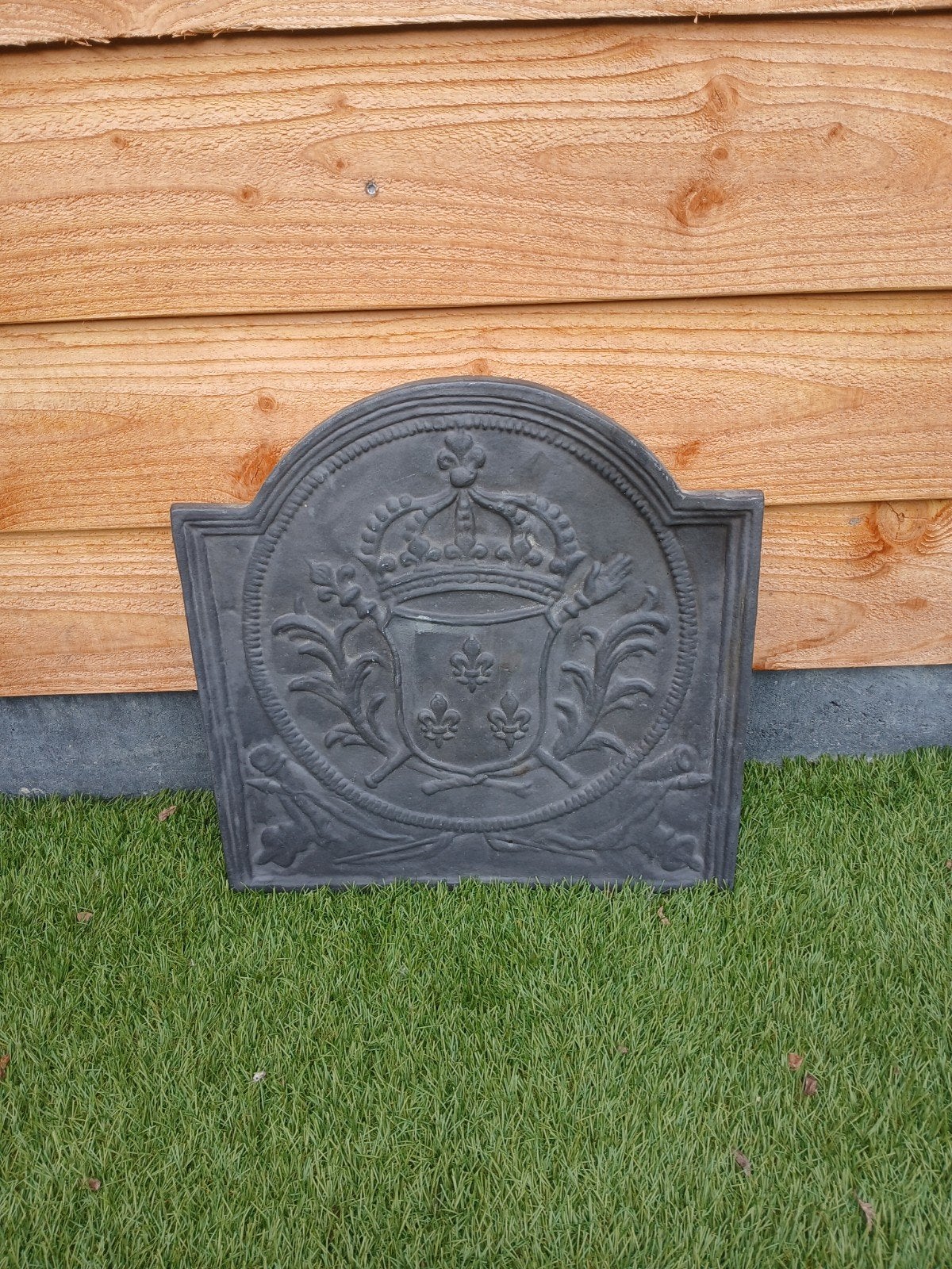 Gietijzeren haardplaat., Ophalen, Vrijstaande haard, Houthaard