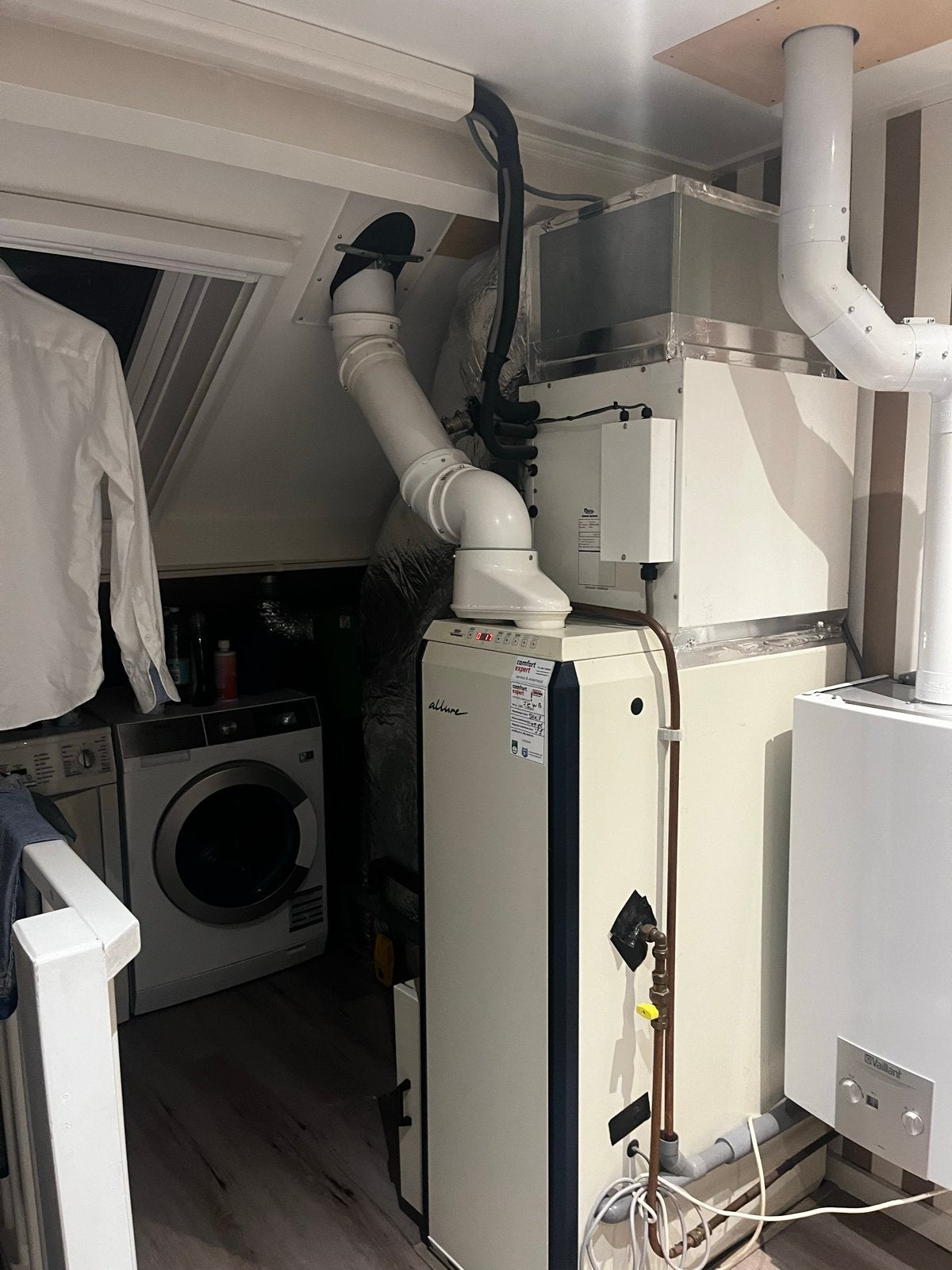 Brink Allure B-16HR Luchtverwarmer, Koelblok en bevochtiger, Ophalen, 30 tot 80 cm, Gebruikt, Cv-ketel of Combi-ketel