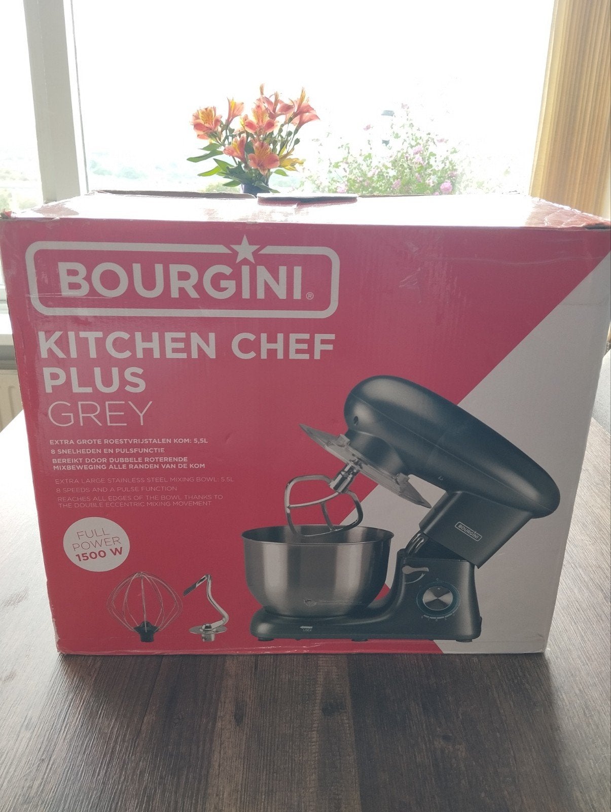 keuken mixer 1500watt, 4 liter of meer, Ophalen, 3 snelheden of meer