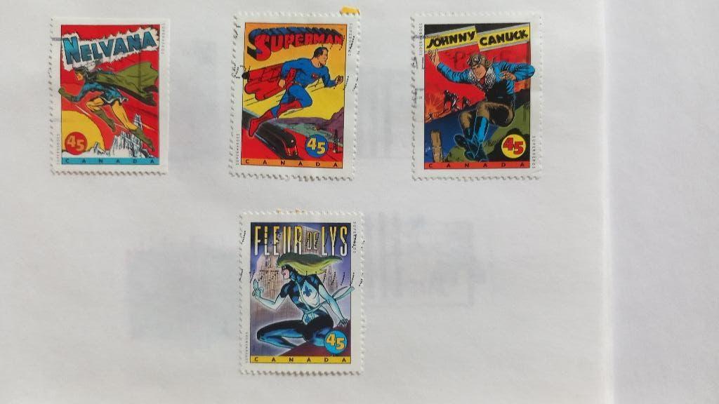 Postzegels Canada, Superheroes, Ophalen, Noord-Amerika