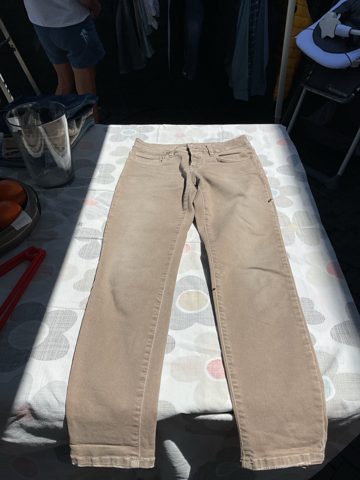 Closed jeans maat 28 (XS) beige/bruin, Verzenden, Beige, Maat 34 (XS) of kleiner, Lang