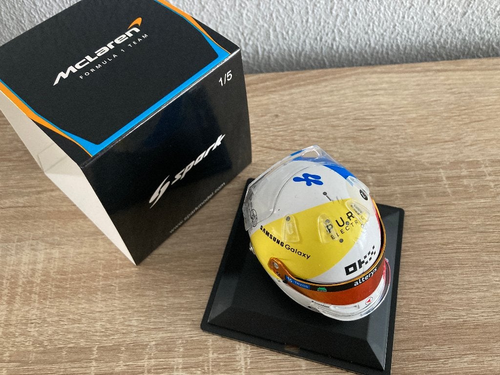 ✅ Lando Norris 1:5 helm Miami GP 2023 Mclaren F1 1/5, Verzamelen, Automerken, Motoren en Formule 1, Ophalen of Verzenden, Nieuw