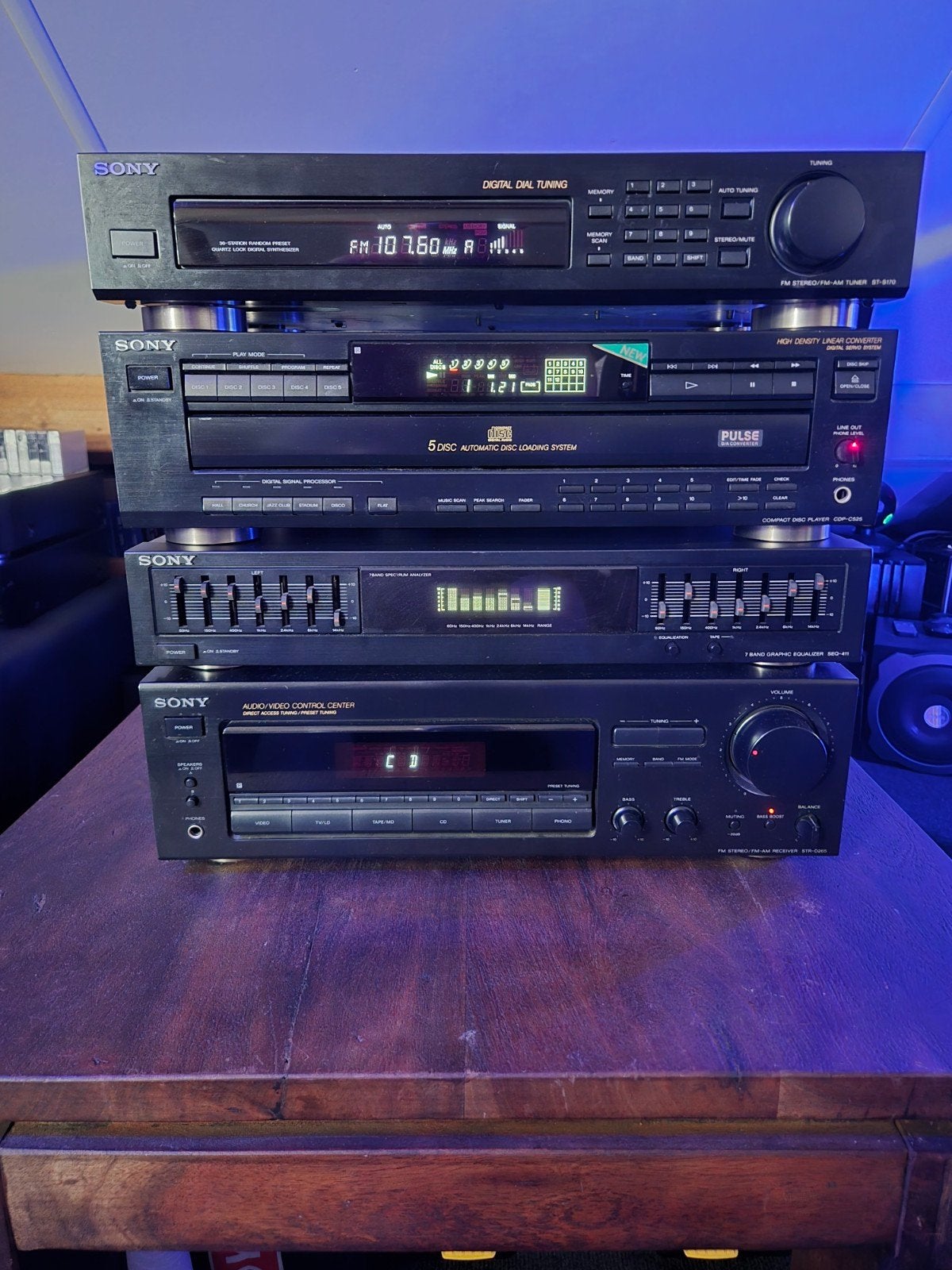 Sony Stereo Set metTuner, CD-speler, Equalizer en Versterker, Ophalen