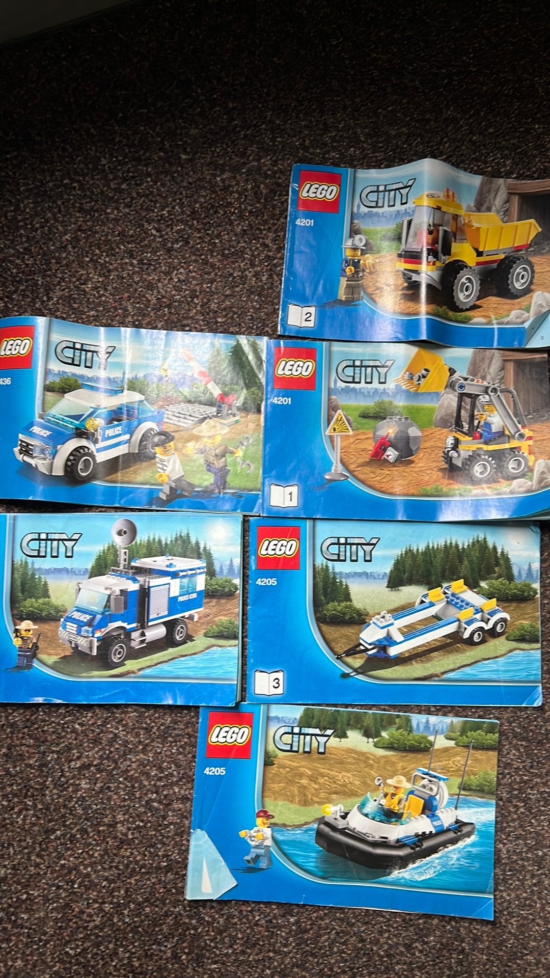 3 sets Lego City: 4436, 4201 en 4205, Ophalen of Verzenden, Gebruikt