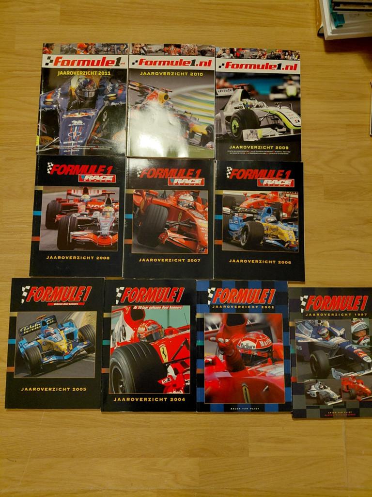 FORMULE 1 jaaroverzicht van 1997 >> 2011 Schumacher, Ophalen of Verzenden, Zo goed als nieuw, Algemeen