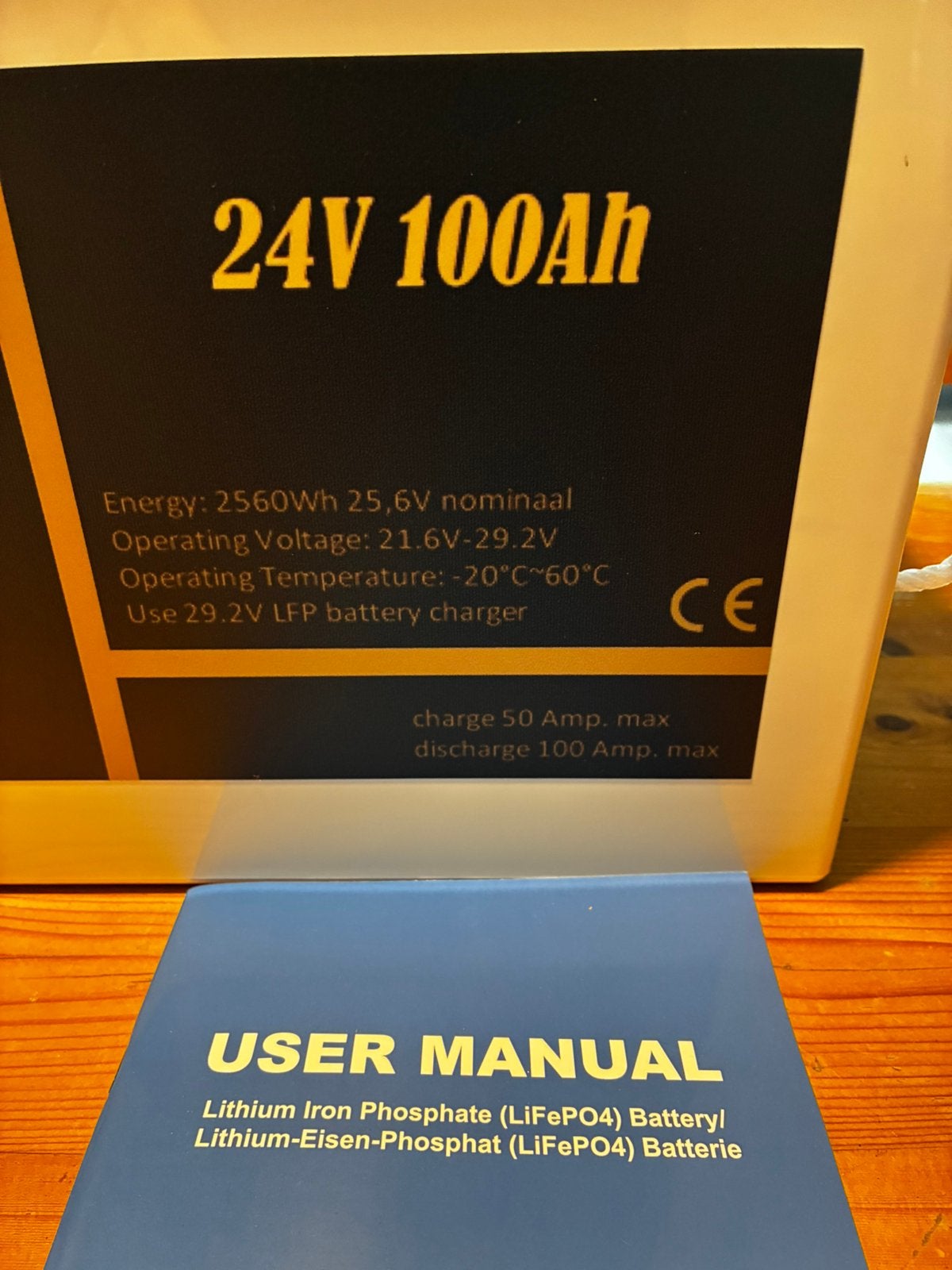 25,6V 100Ah LiFePO4 Premium Accu  Smart BMS 5 jaar ervaring, Nieuw