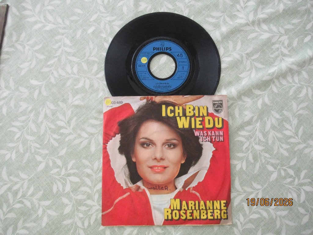 Marianne Rosenberg    Ich bin wie Du, Gebruikt, Originele persing, Single, Ophalen of Verzenden