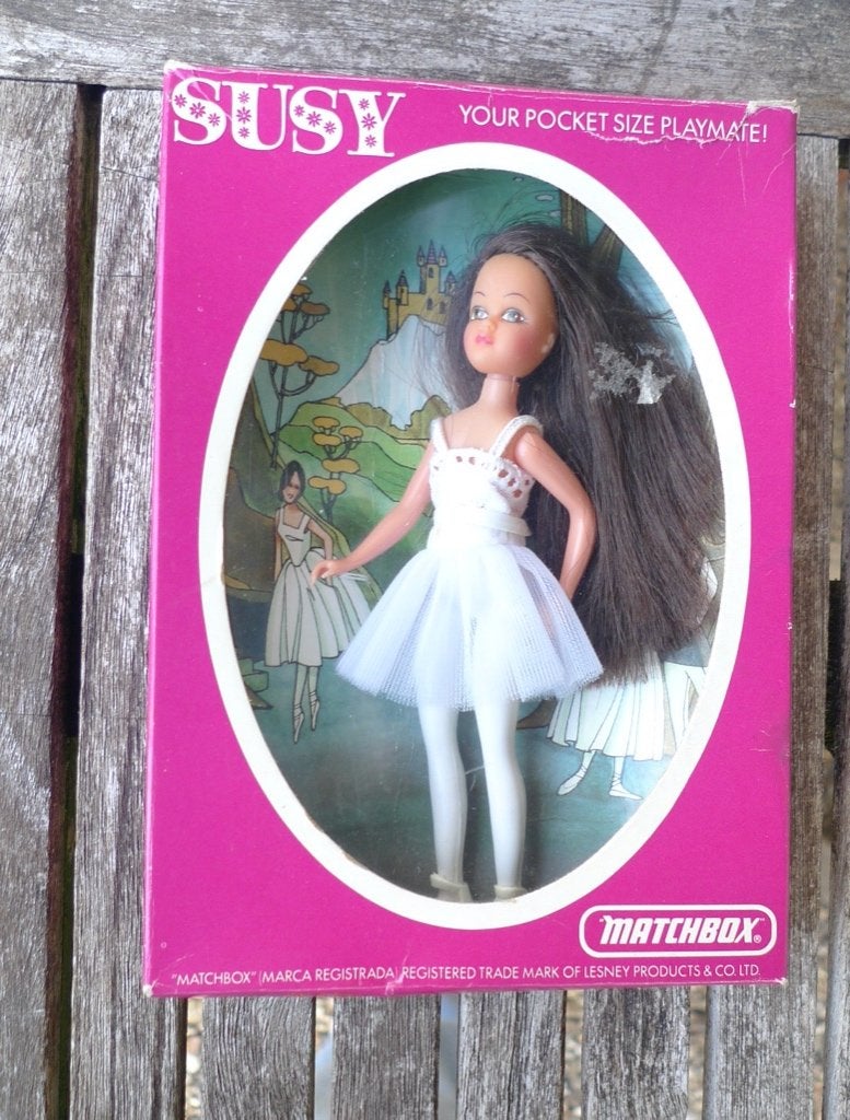 originele Matchbox "Susy" Ballerina pop uit 1974, Antiek en Kunst, Antiek | Speelgoed, Ophalen of Verzenden