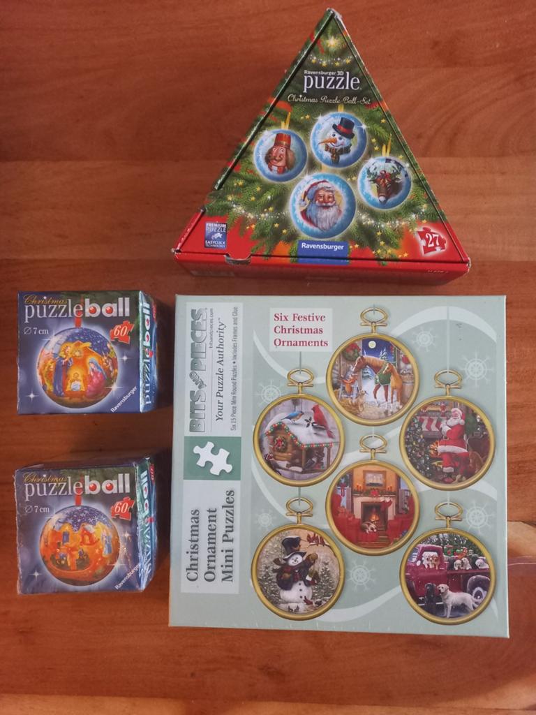 Puzzel collectie Kerst ornamenten - NEW, Ophalen of Verzenden, 500 t/m 1500 stukjes, Nieuw