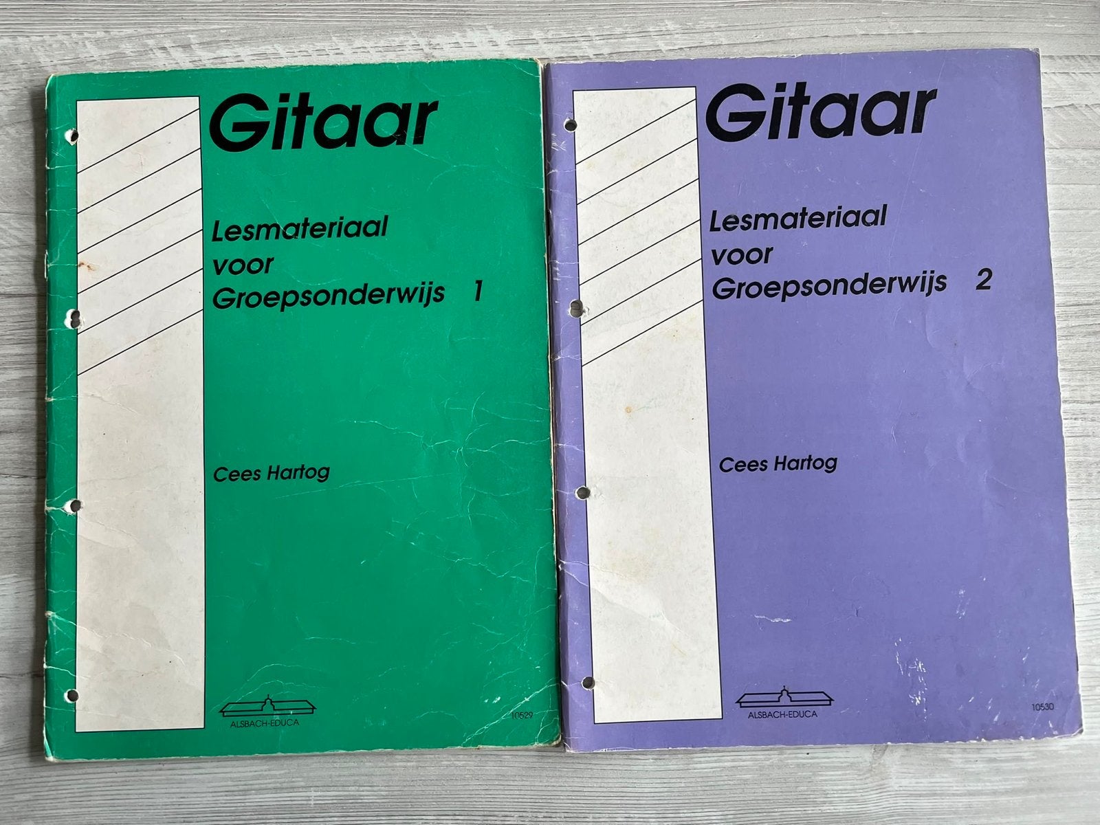 Gitaar Lesmateriaal Groepsonderwijs 1 & 2 Cees Hartog, Overige genres, Les of Cursus, Ophalen of Verzenden, Gitaar