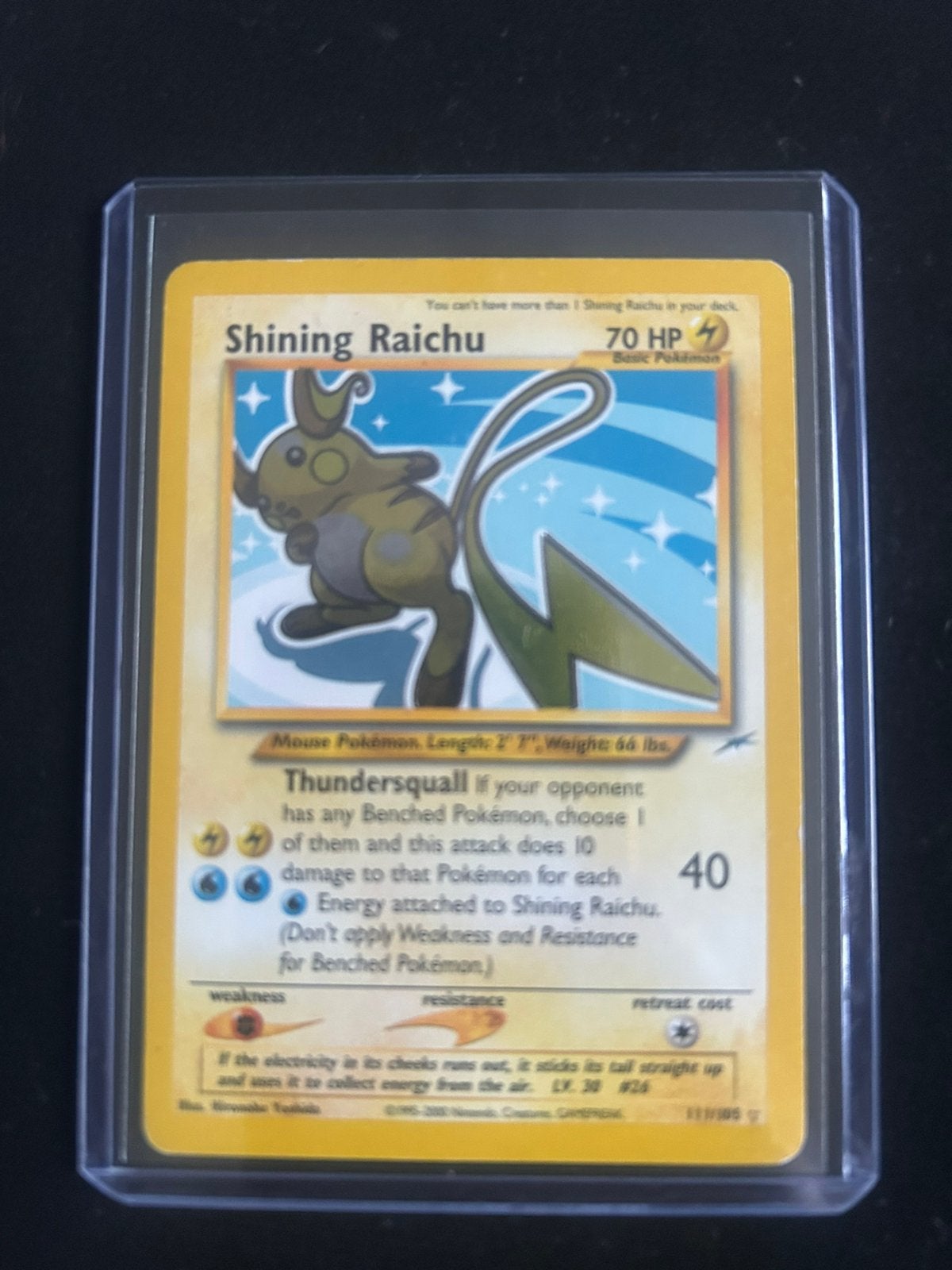 Shining Raichu NDE 111 (Traden mogelijk), Ophalen of Verzenden, Zo goed als nieuw