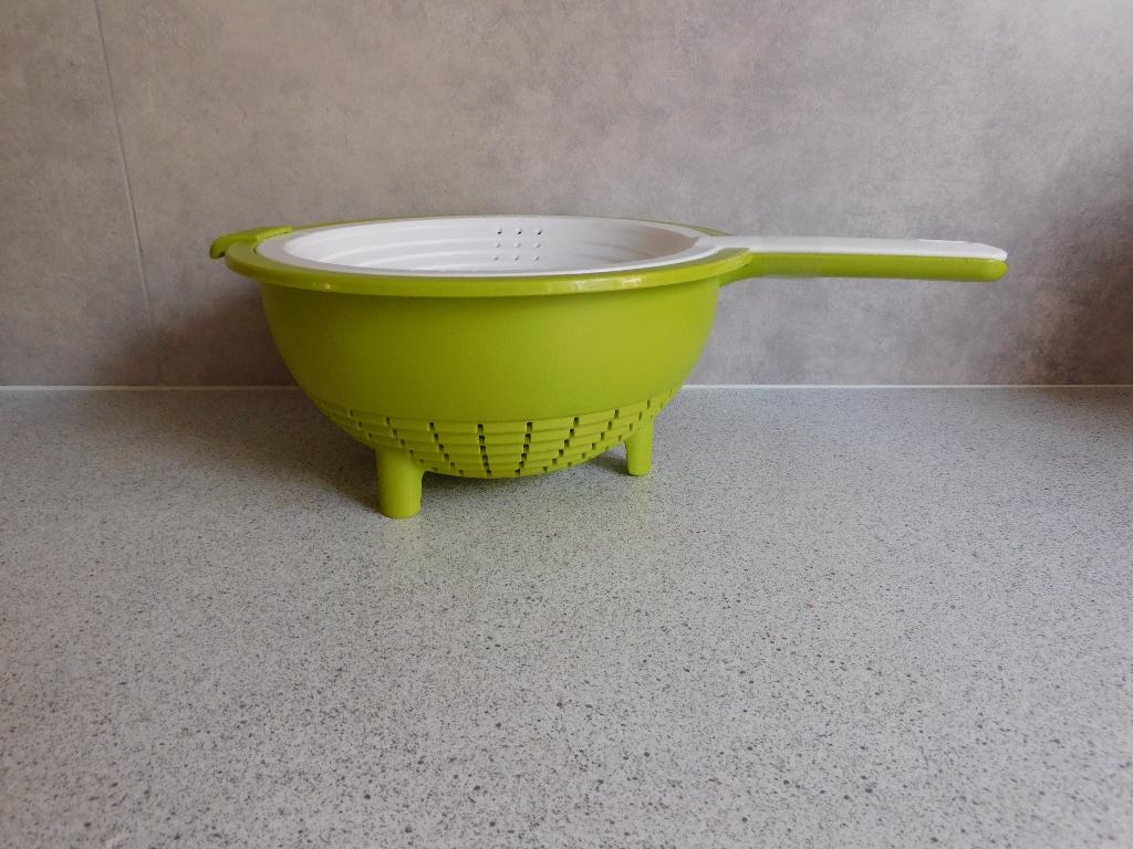 Tupperware Duo Vergiet Lime Wit, Huis en Inrichting, Keuken | Tupperware, Ophalen of Verzenden, Zo goed als nieuw, Groen, Overige typen