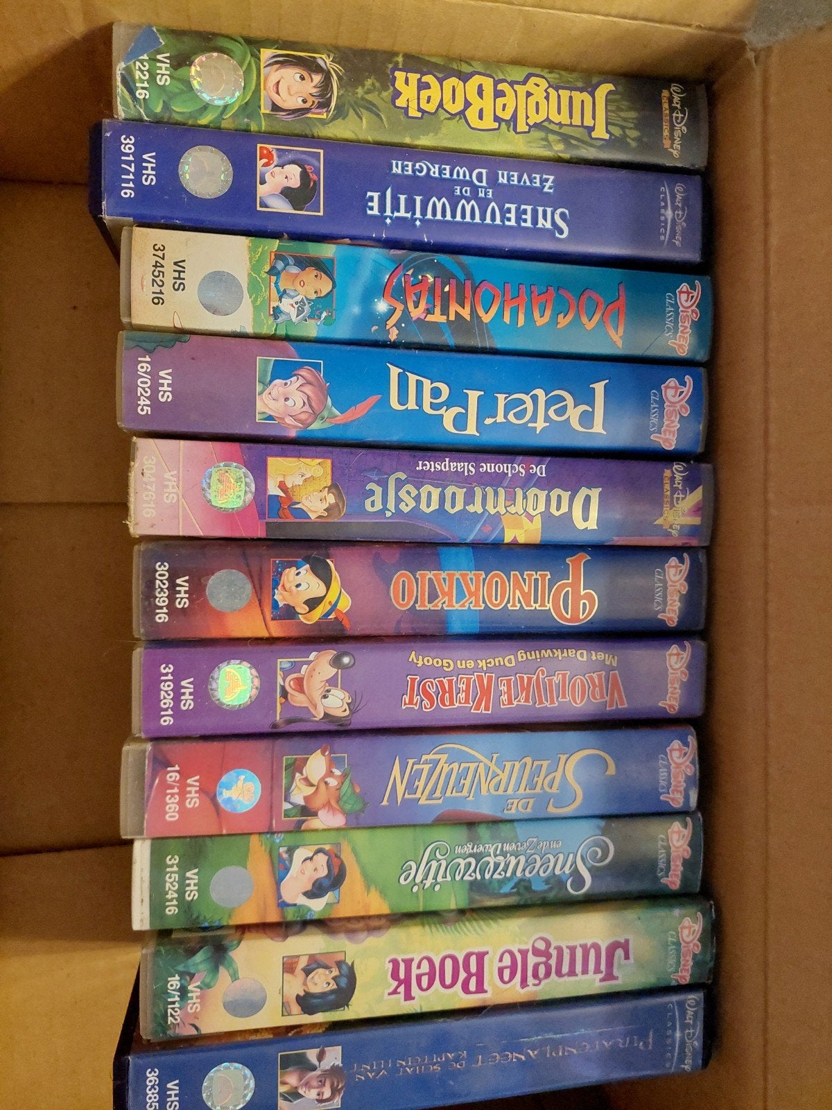 11 Walt Disney VHS videobanden, Cd's en Dvd's, VHS | Kinderen en Jeugd, Alle leeftijden, Ophalen of Verzenden, Gebruikt