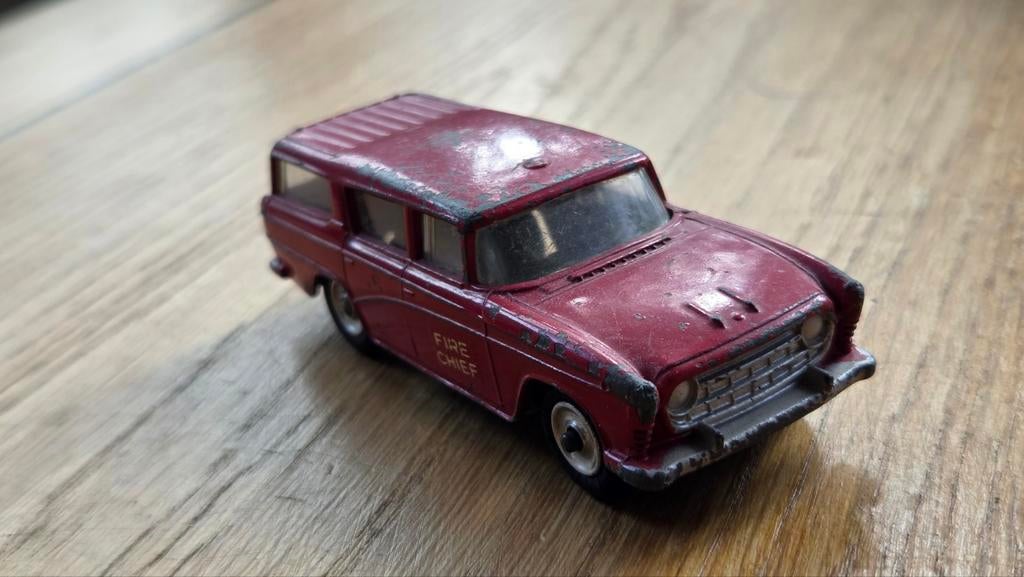 Oude Dinky Toys Nash Rambler brandweerauto modelauto, Verzenden, Gebruikt, Auto, Dinky Toys
