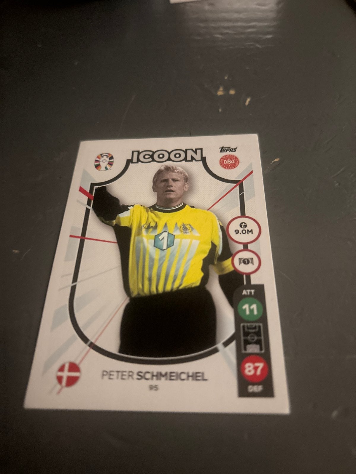 Peter Schmeichel Topps Match Attax EURO 2024 Spelerskaart, Ophalen of Verzenden, Zo goed als nieuw, Buitenlandse clubs, Spelerskaart