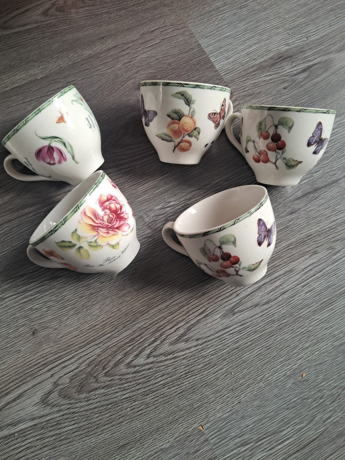 5 koffie thee kopjes van fruit&flower JBS, Ophalen