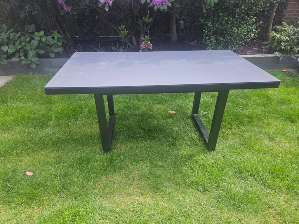 Buiten tafel loungeset tafel bois le duc, Ophalen, Gebruikt, Rechthoekig, Metaal