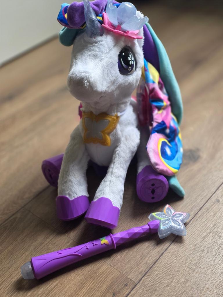 V tech unicorn met toverstaf en geluid, Ophalen of Verzenden, Zo goed als nieuw