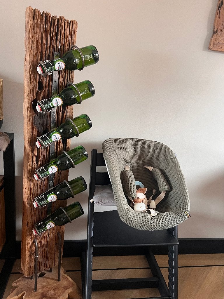 Landelijk wijn/bierrek, Huis en Inrichting, Ophalen, 5 tot 15 flessen, Zo goed als nieuw, 75 – 100