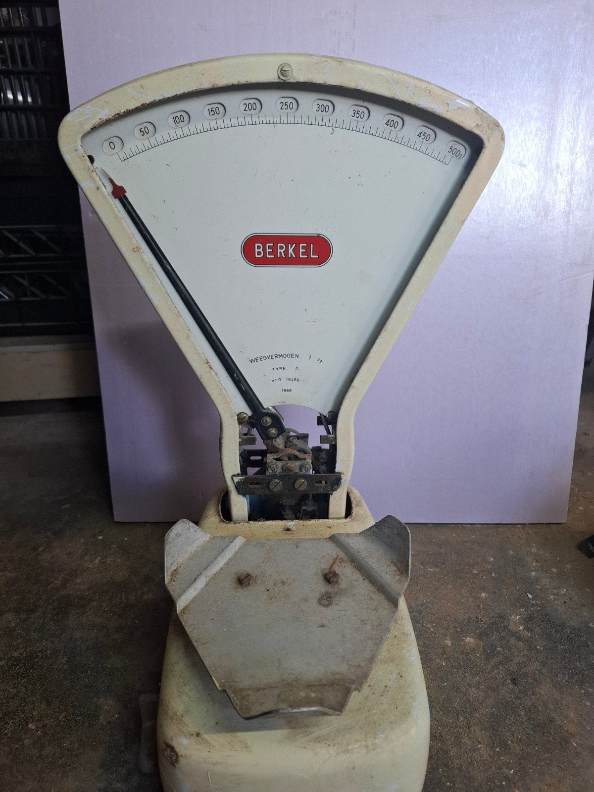 Oude weegschaal Berkel, Ophalen of Verzenden, 500 gram of grover, Minder dan 10 kg