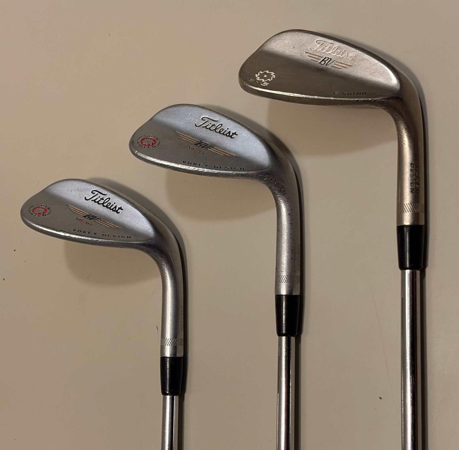 Vokey wedges set 50 / 54 / 60 graden, Ophalen of Verzenden, Gebruikt, Set