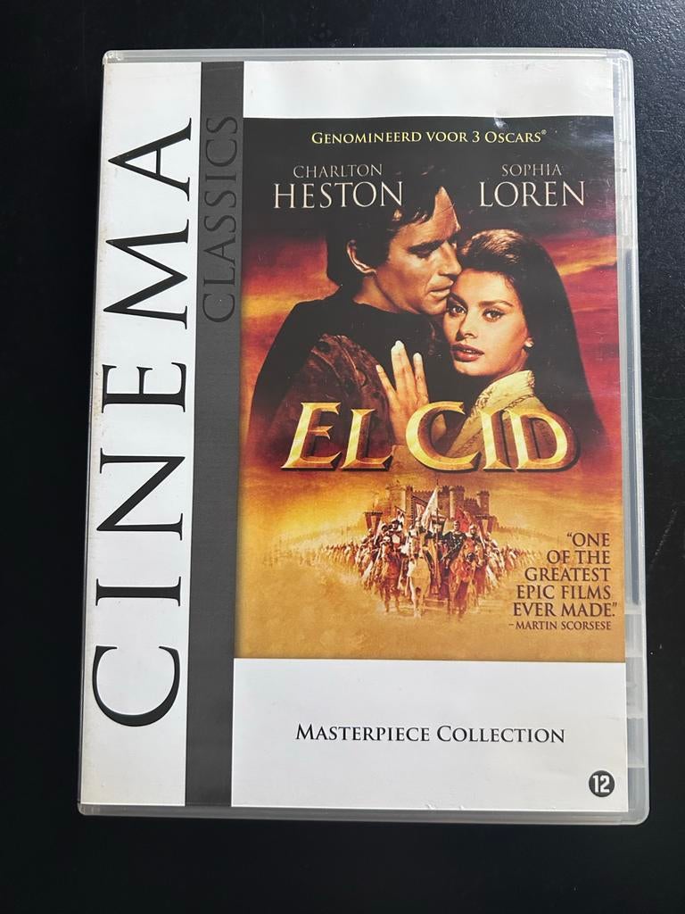El Cid DVD met Charlton Heston en Sophia Loren, Vanaf 12 jaar, Ophalen of Verzenden, Zo goed als nieuw