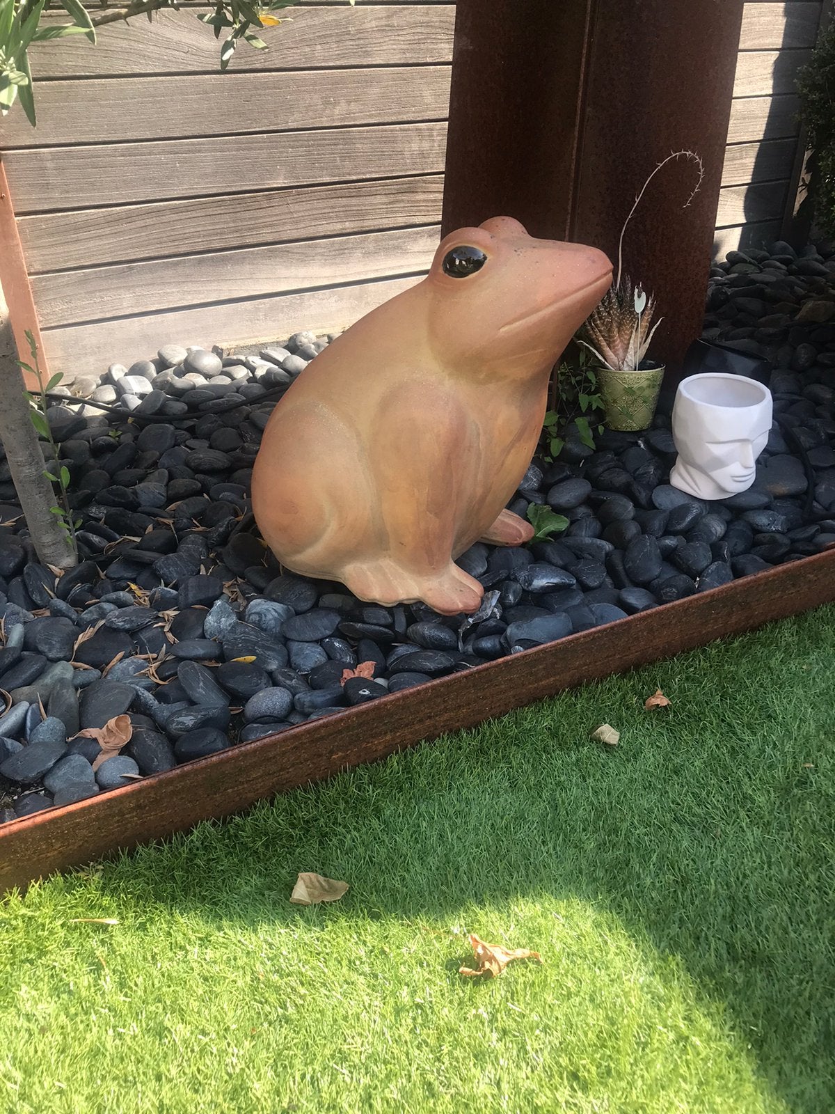 Kikker groot tuinbeeld zeer mooi, Tuin en Terras, Ophalen, Zo goed als nieuw, Dierenbeeld